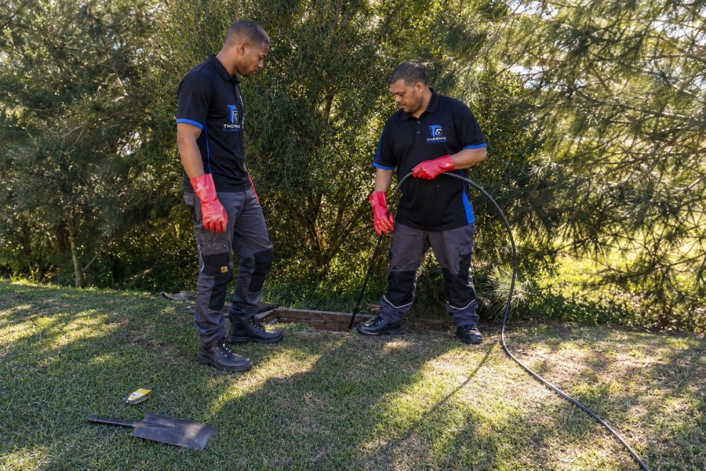 Drain cleaning Cape Town technician clearing a drain